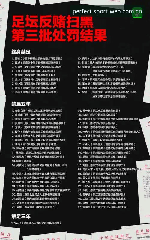 资深用户分享:足协第三批禁足名单深度解读,从完美体育官网看中国足球整治风暴